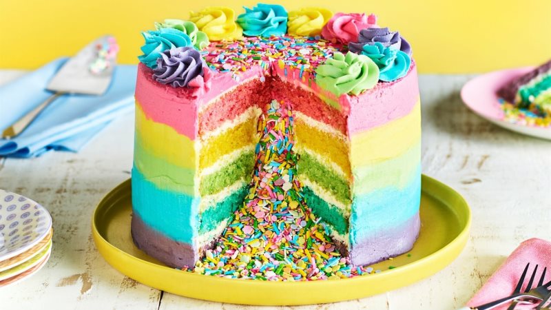 Rainbow Ferries Tale Inspired Birthday Cake for Kids